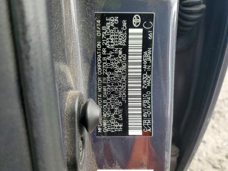 Aukcja sprzedaży 2014 Toyota Prius, vin: JTDKN3DU4E1780160, numer aukcji: 53945886