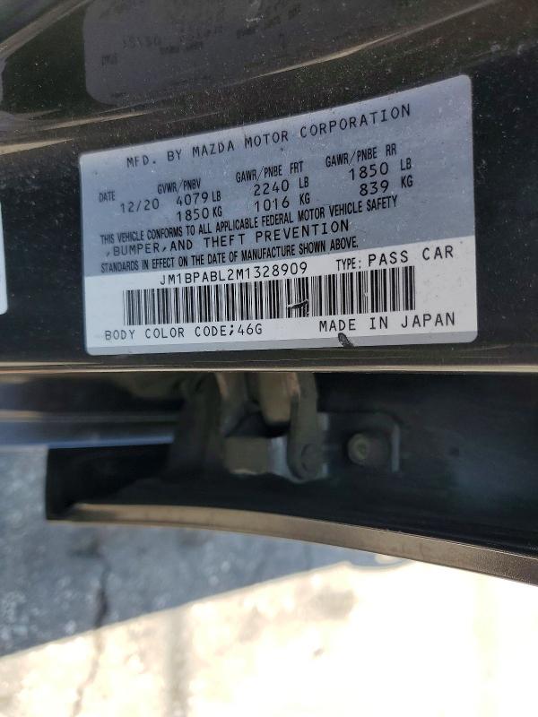 Продажа на аукционе авто 2021 Mazda 3, vin: JM1BPABL2M1328909, номер лота: 51444626