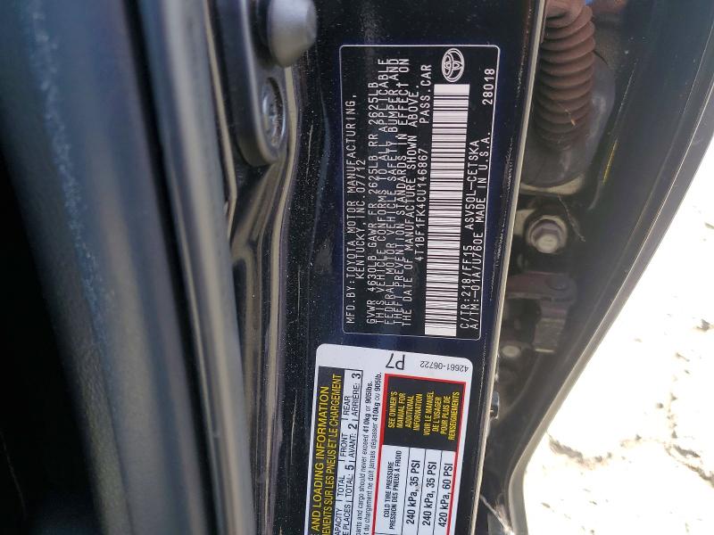 Продажа на аукционе авто 2012 Toyota Camry, vin: 4T1BF1FK4CU146867, номер лота: 55783206