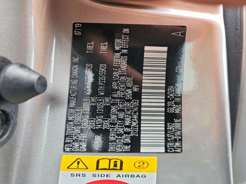 Продажа на аукционе авто 2019 Lexus Rx 350, vin: 2T2ZZMCA4KC147063, номер лота: 52996296