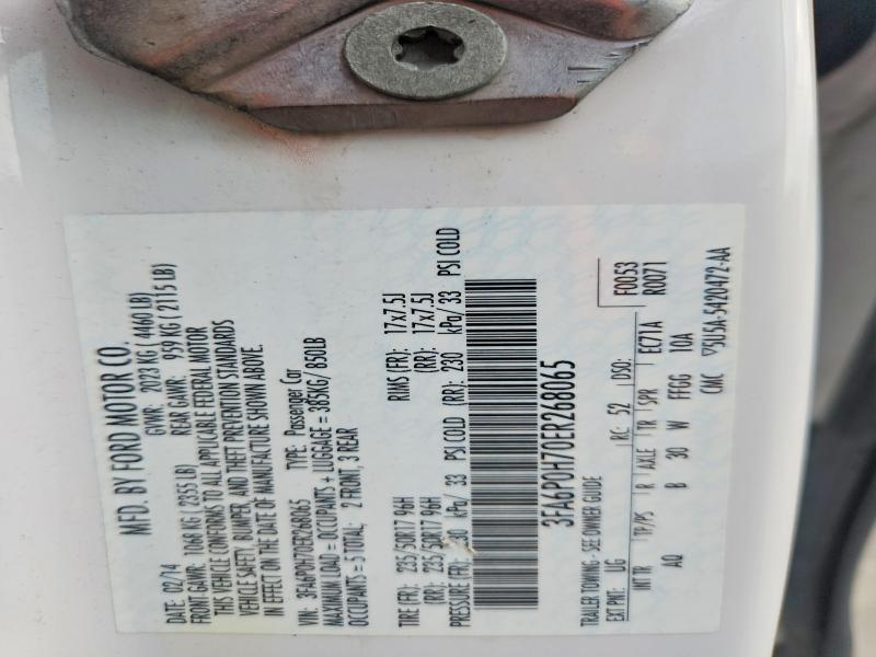 2014 Ford Fusion მანქანა იყიდება აუქციონზე, vin: 3FA6P0H70ER268065, აუქციონის ნომერი: 54084746