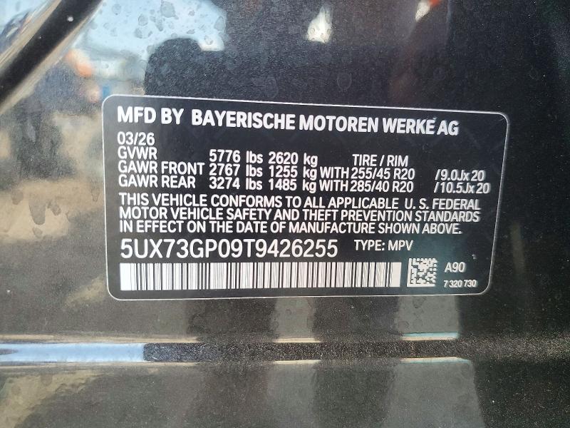 54301736 :رقم المزاد ، 5UX73GP09T9426255 vin ، 2026 Bmw X3 مزاد بيع