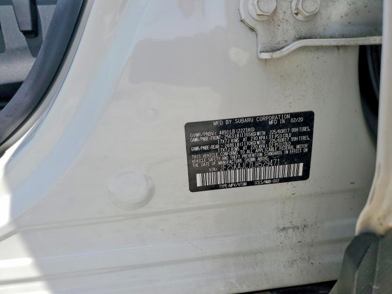 Продаж на аукціоні авто 2020 Subaru Forester, vin: JF2SKAJC7LH529471, номер лоту: 55081786
