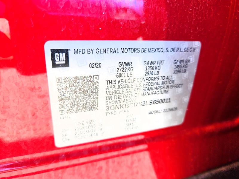 Продажа на аукционе авто 2020 Chevrolet Blazer, vin: 3GNKBCRS2LS650011, номер лота: 52098096