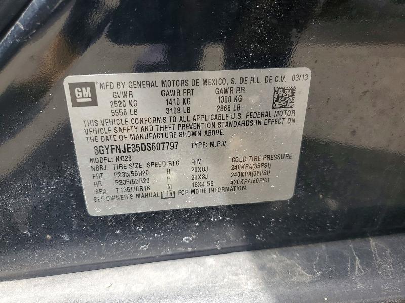 Продажа на аукционе авто 2013 Cadillac Srx, vin: 3GYFNJE35DS607797, номер лота: 51588436