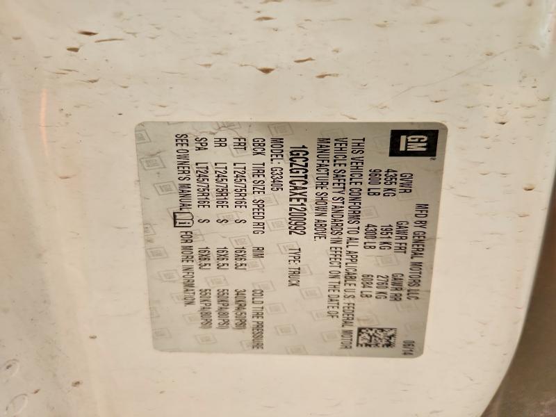 Продаж на аукціоні авто 2014 Chevrolet Express G3500, vin: 1GCZGTCAXE1200992, номер лоту: 54786086