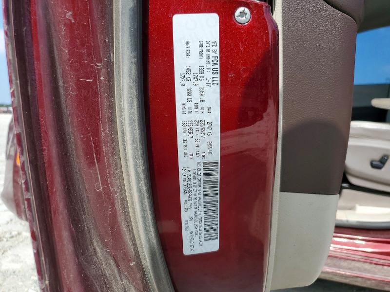 52453696 :رقم المزاد ، 2C4RC1EG6HR684032 vin ، 2017 Chrysler Pacifica مزاد بيع