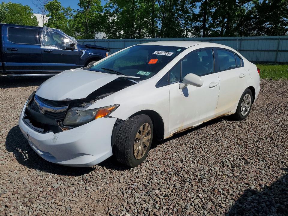 2012 Honda Civic მანქანა იყიდება აუქციონზე, vin: 2HGFB2F5XCH326635, აუქციონის ნომერი: 54881036