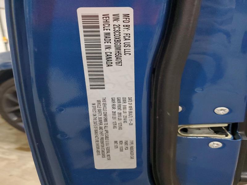 Продаж на аукціоні авто 2021 Dodge Charger, vin: 2C3CDXBG0MH504767, номер лоту: 53561486