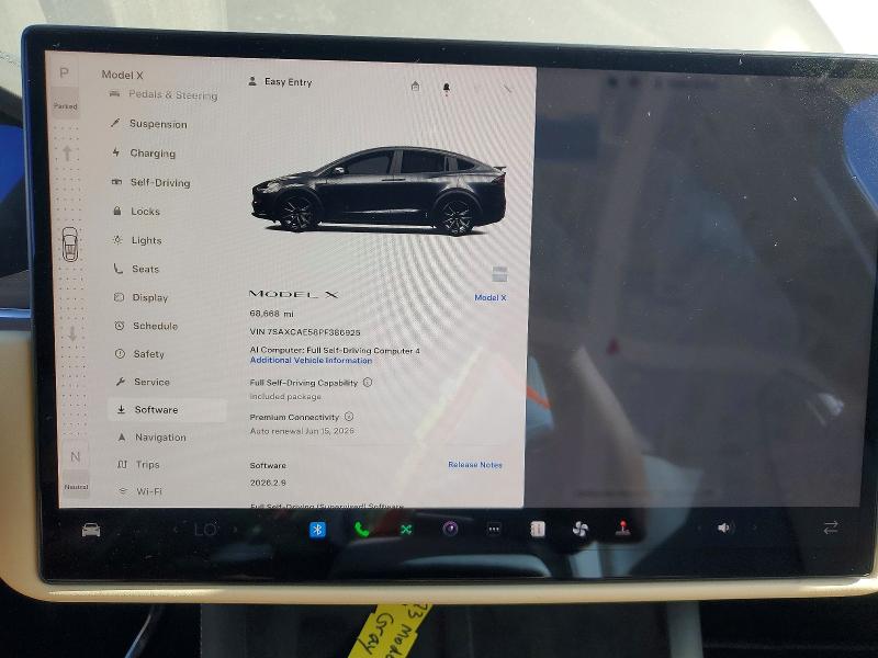 Продажа на аукционе авто 2023 Tesla Model X, vin: 7SAXCAE58PF386925, номер лота: 55454086