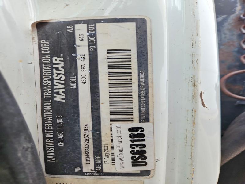 Aukcja sprzedaży 2002 International 4000, vin: 1HTMMAALX2H524834, numer aukcji: 54582566