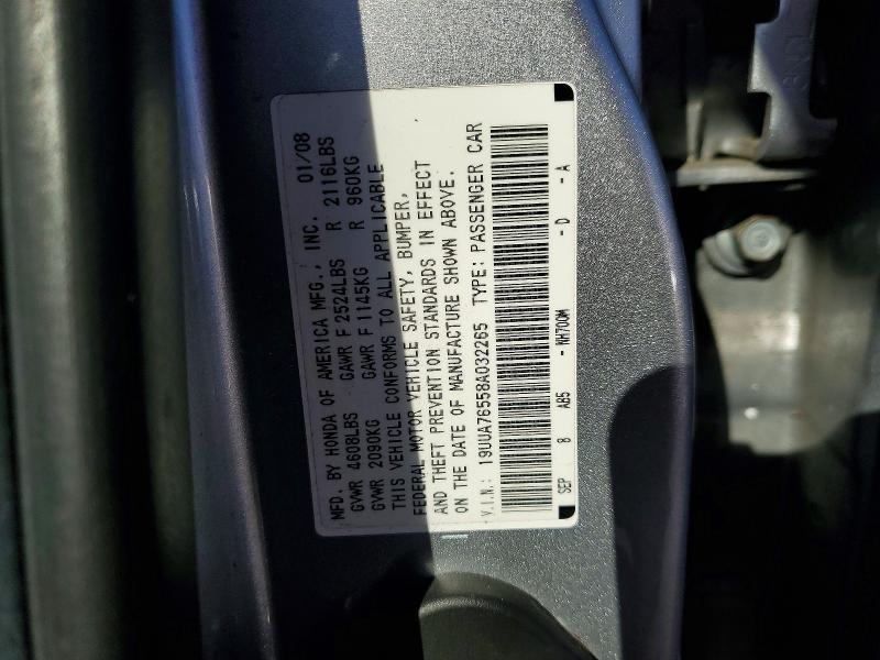 Продаж на аукціоні авто 2008 Acura Tl, vin: 19UUA76558A032265, номер лоту: 53631306