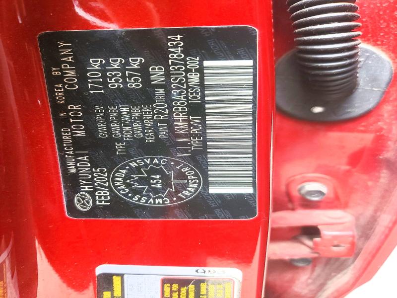 55207306 :رقم المزاد ، KMHRB8A32SU378434 vin ، 2025 Hyundai Venue مزاد بيع
