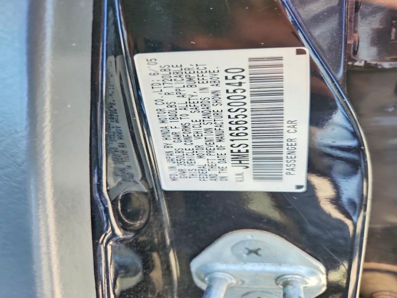 Продажа на аукционе авто 2005 Honda Civic, vin: JHMES16565S005450, номер лота: 52303266