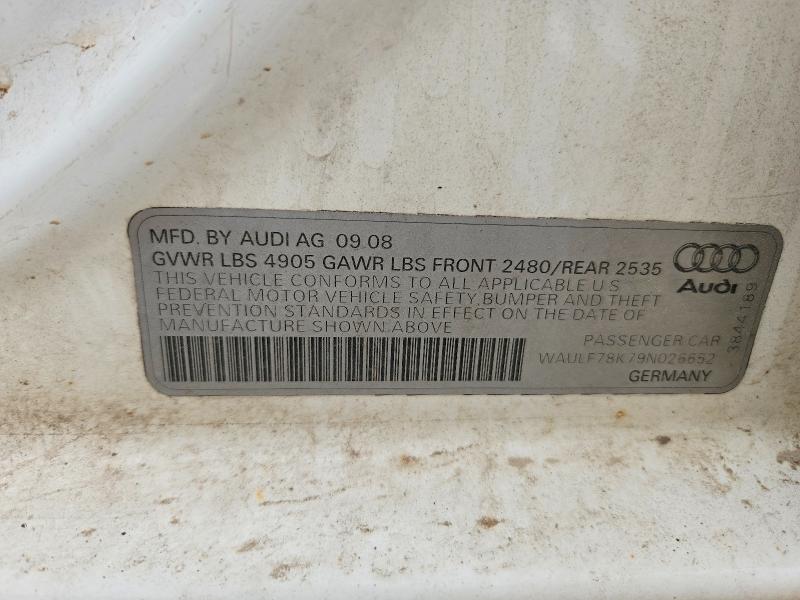 Продажа на аукционе авто 2009 Audi A4, vin: WAULF78K79N026652, номер лота: 54091766