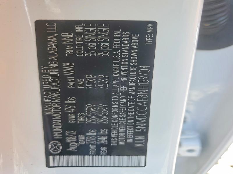 Продажа на аукционе авто 2022 Hyundai Tucson, vin: 5NMJCCAE8NH159704, номер лота: 52020136