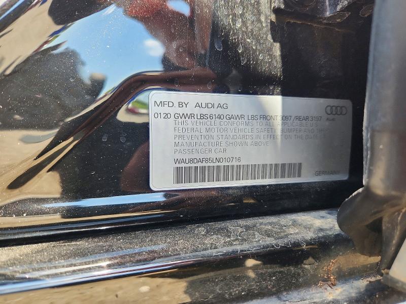 Продажа на аукционе авто 2020 Audi A8, vin: WAU8DAF85LN010716, номер лота: 54434876