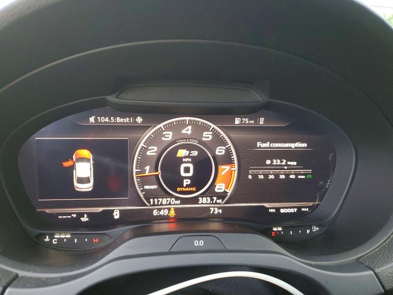 Продаж на аукціоні авто 2017 Audi S3, vin: WAUB1GFF7H1014765, номер лоту: 54115726