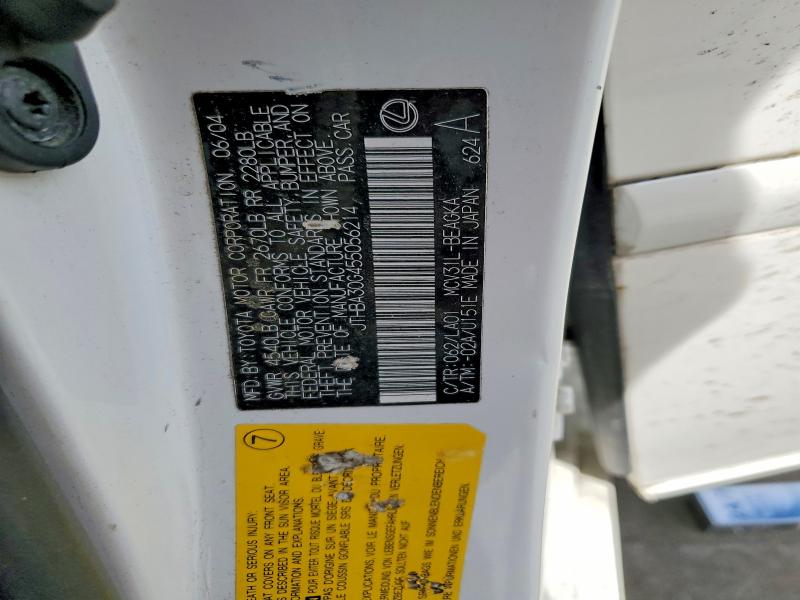 Продаж на аукціоні авто 2005 Lexus Es, vin: JTHBA30G455056214, номер лоту: 53894286