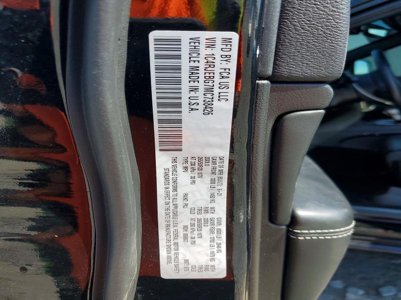 Aukcja sprzedaży 2021 Jeep Grand Cherokee, vin: 1C4RJEBG7MC738426, numer aukcji: 51838476