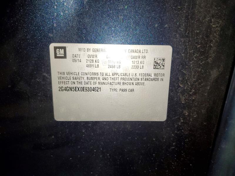 Продажа на аукционе авто 2014 Buick Regal, vin: 2G4GN5EX0E9304621, номер лота: 53885936