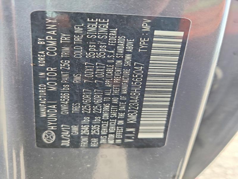 Aukcja sprzedaży 2017 Hyundai Tucson, vin: KM8J23A48HU565047, numer aukcji: 52562596