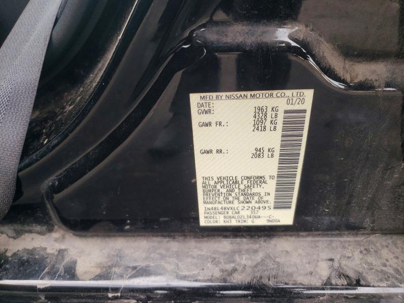 Продаж на аукціоні авто 2020 Nissan Altima, vin: 1N4BL4BVXLC220495, номер лоту: 51795356