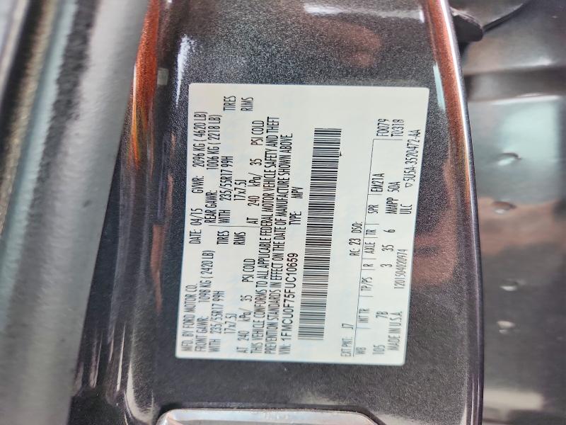 Aukcja sprzedaży 2015 Ford Escape, vin: 1FMCU0F75FUC10659, numer aukcji: 54666106