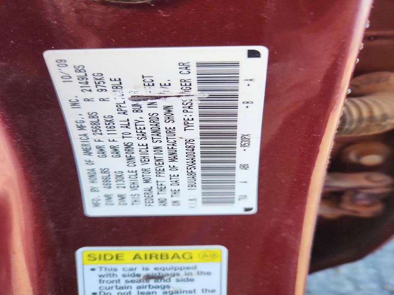Продажа на аукционе авто 2010 Acura Tl, vin: 19UUA8F5XAA004876, номер лота: 52101626