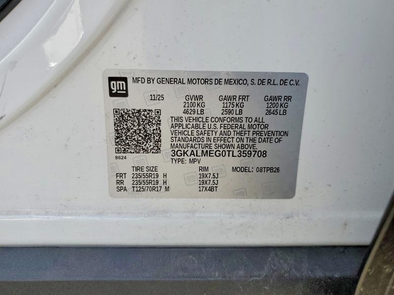2026 Gmc Terrain მანქანა იყიდება აუქციონზე, vin: 3GKALMEG0TL359708, აუქციონის ნომერი: 52488476
