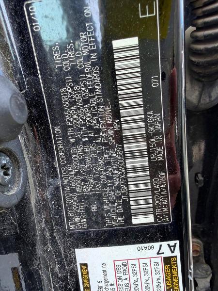 55134056 :رقم المزاد ، JTJBM7FX3A5005897 vin ، 2010 Lexus Gx مزاد بيع