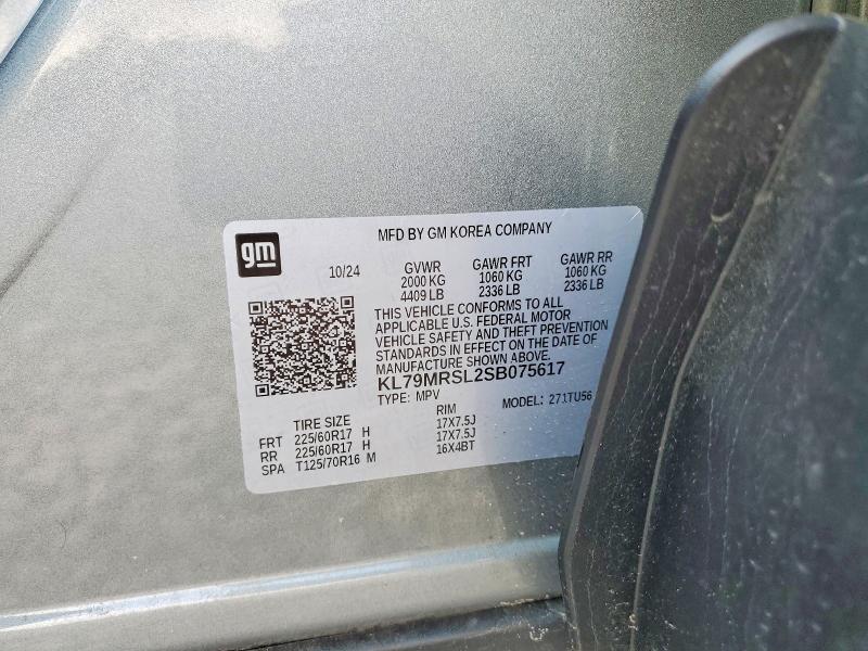 Продажа на аукционе авто 2025 Chevrolet Trailblazer, vin: KL79MRSL2SB075617, номер лота: 53936496