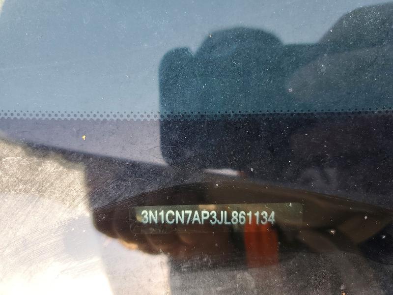 Продажа на аукционе авто 2018 Nissan Versa, vin: 3N1CN7AP3JL861134, номер лота: 54111076