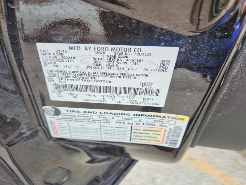 Aukcja sprzedaży 2013 Ford F150, vin: 1FTFW1ET8DFB57506, numer aukcji: 52403326