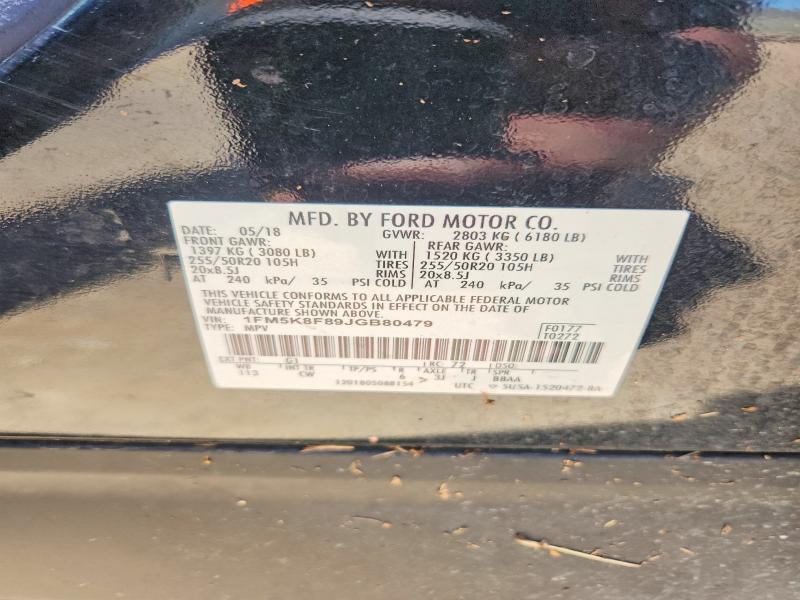 Продажа на аукционе авто 2018 Ford Explorer, vin: 1FM5K8F89JGB80479, номер лота: 55235286
