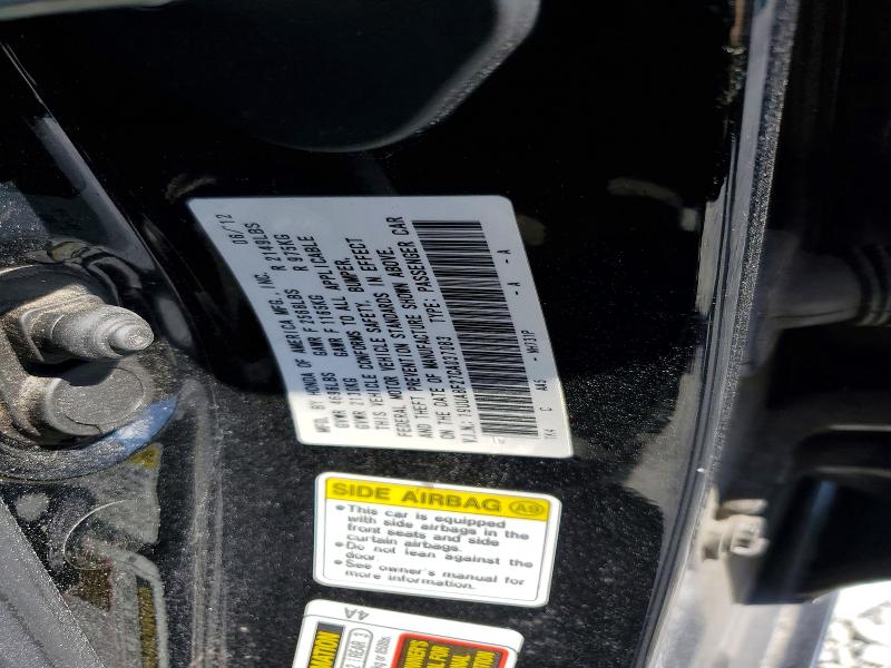 Продажа на аукционе авто 2012 Acura Tl, vin: 19UUA8F27CA037083, номер лота: 53905006