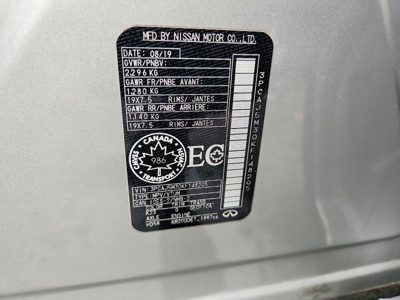 Продаж на аукціоні авто 2019 Infiniti Qx50, vin: 3PCAJ5M30KF148205, номер лоту: 54717296