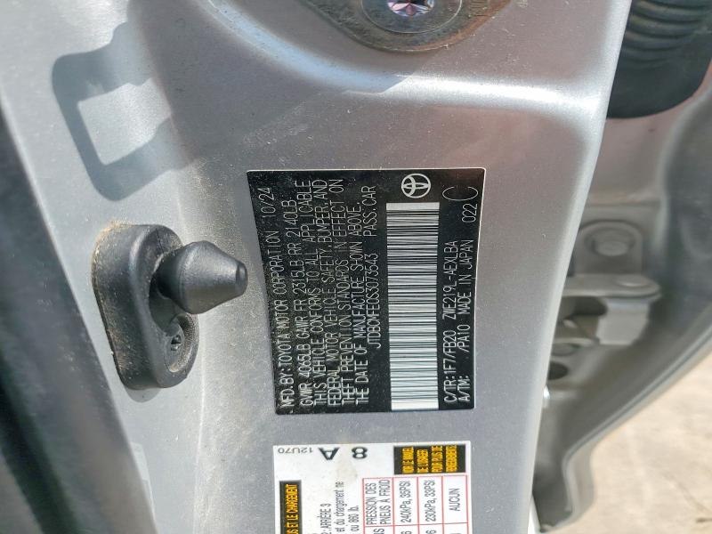 53413996 :رقم المزاد ، JTDBCMFE0S3073543 vin ، 2025 Toyota Corolla Hybrid مزاد بيع