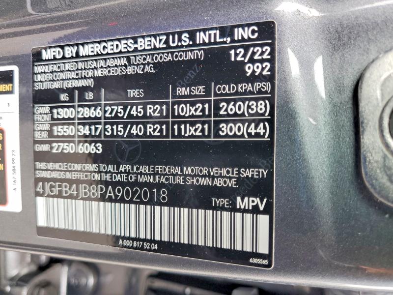 Продажа на аукционе авто 2023 Mercedes-benz Gle, vin: 4JGFB4JB8PA902018, номер лота: 51708796
