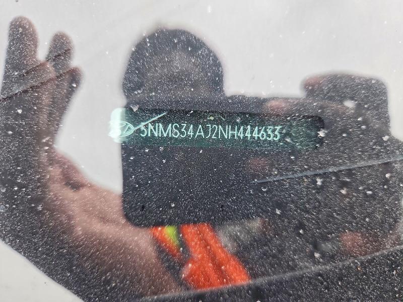 52035776 :رقم المزاد ، 5NMS34AJ2NH444633 vin ، 2022 Hyundai Santa Fe مزاد بيع