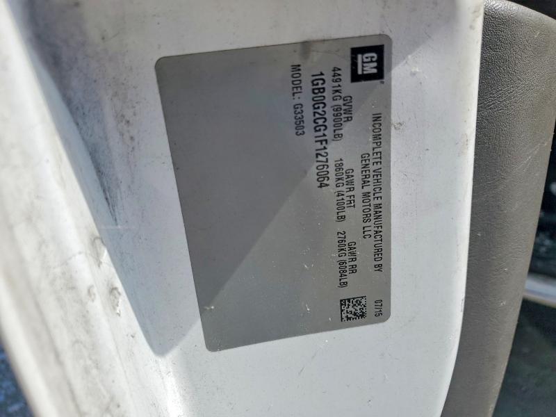 55216706 :رقم المزاد ، 1GB0G2CG1F1276064 vin ، 2015 Chevrolet 3500 مزاد بيع
