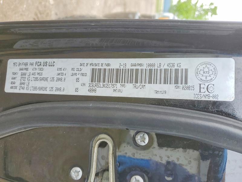 Aukcja sprzedaży 2019 Ram 2500, vin: 3C6UR5DL3KG517971, numer aukcji: 55039176