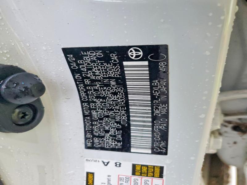 Продажа на аукционе авто 2024 Toyota Corolla Hybrid, vin: JTDBCMFE1R3055451, номер лота: 52625466