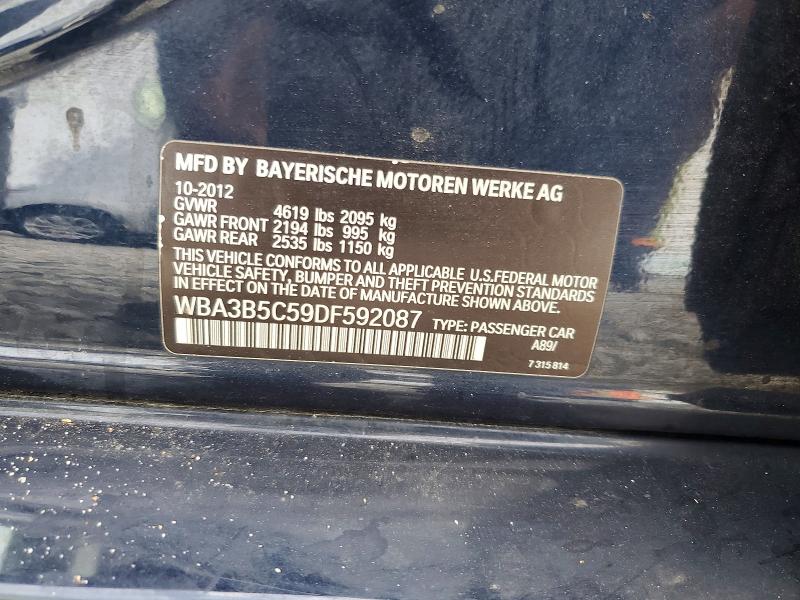 Aukcja sprzedaży 2013 Bmw 328, vin: WBA3B5C59DF592087, numer aukcji: 50598886