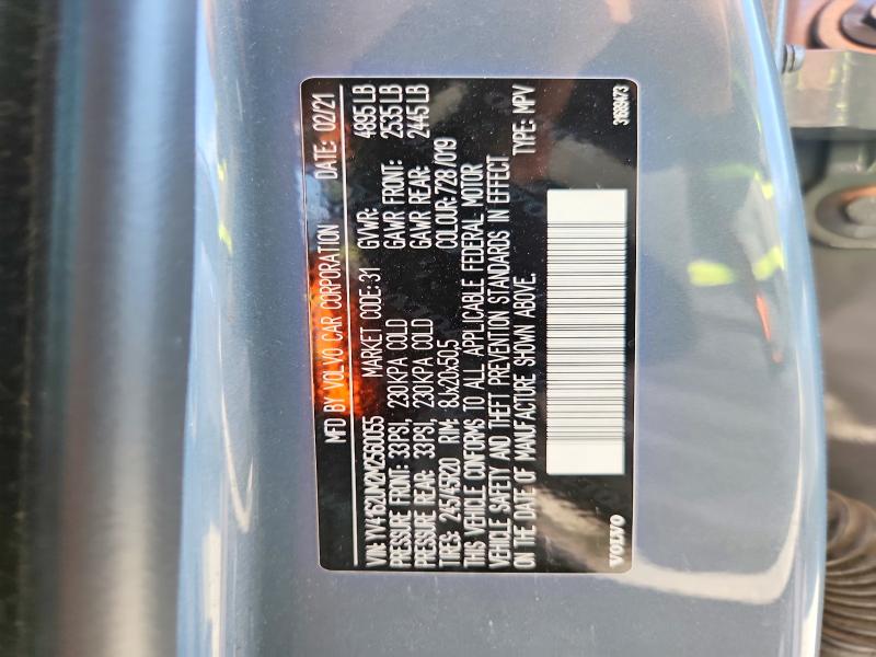 Aukcja sprzedaży 2021 Volvo Xc40, vin: YV4162UM2M2560055, numer aukcji: 52967746