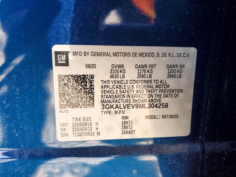 Aukcja sprzedaży 2021 Gmc Terrain, vin: 3GKALVEV9ML304258, numer aukcji: 52165026