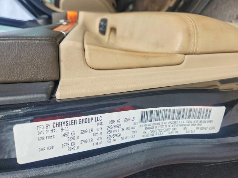 2012 Jeep Grand Cherokee მანქანა იყიდება აუქციონზე, vin: 1C4RJFCT4CC136017, აუქციონის ნომერი: 55538926