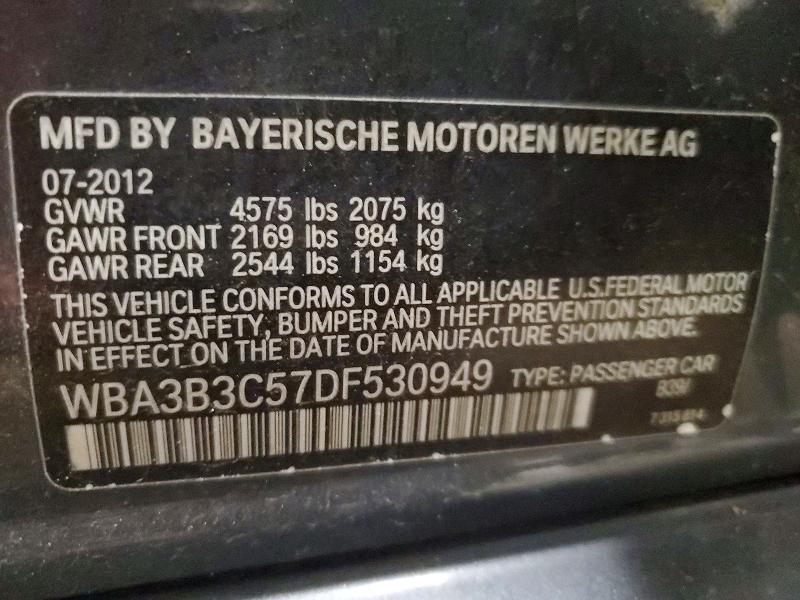 Продажа на аукционе авто 2013 Bmw 328, vin: WBA3B3C57DF530949, номер лота: 52091256