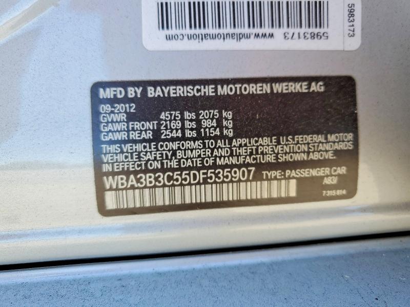 Продажа на аукционе авто 2013 Bmw 328, vin: WBA3B3C55DF535907, номер лота: 52889916