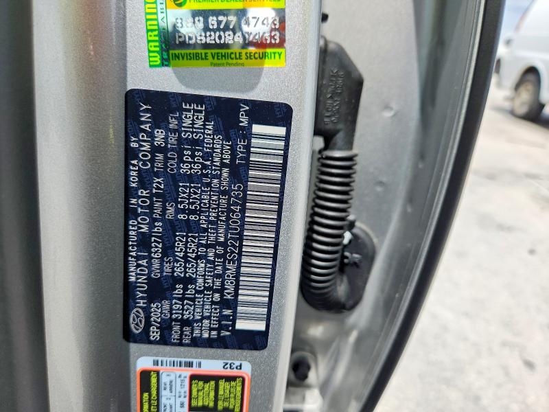 2026 Hyundai Palisade მანქანა იყიდება აუქციონზე, vin: KM8RMES22TU064735, აუქციონის ნომერი: 54624286